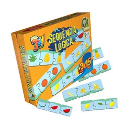 Brinquedo Jogo Sequência Lógica Reconhecendo As Frutas 15 Peças em Mdf +3 Anos Paper Toy - 2