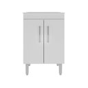 Ver imagem 4 de Armário Multiuso Lavanderia Tanque para Área de Serviço Desmontado Marmorite