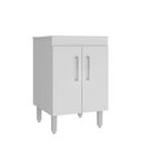 Ver imagem 2 de Armário Multiuso Lavanderia Tanque para Área de Serviço Desmontado Marmorite