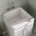 Ver imagem 5 de Armário Multiuso Lavanderia Tanque para Área de Serviço Desmontado Marmorite