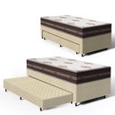 Ver imagem 1 de Cama Box com Colchão de Molas Anjos Classic Pocket + Auxiliar de Espuma Unique Solteiro 88cm