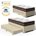 Ver imagem 3 de Cama Box com Colchão de Molas Anjos Classic Pocket + Auxiliar de Espuma Unique Solteiro 88cm