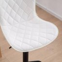 Ver imagem 4 de Banqueta Giratória Alta para Cozinha Balcão Bar Os 50 Cor Branca Kit com 2 Unidades