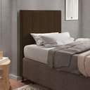 Ver imagem 3 de Cabeceira Cama Box Solteiro 90cm Suede Marrom