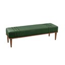 Ver imagem 1 de Recamier Banco Puff Veludo Verde Mari