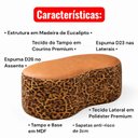 Ver imagem 6 de Puff Orgânico Savana Bela Manu Decor Tecido Onça/courissímo
