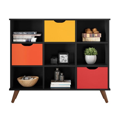 Nicho Organizador c/ 3 Gavetas Vintage Haia Q01 - Doce Sonho Móveis NICHO ORGANIZADOR NICHO DECORATI