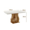 Ver imagem 3 de Mesa de Jantar Nuance 135x90cm 4 Cadeiras Modernas Mônaco