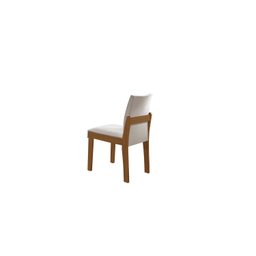 Mesa de Jantar Nuance 135x90cm 4 Cadeiras Modernas Mônaco Yescasa Marrom/Castanho Cinamomo/Creme/Off White - 11 Mesa de Jantar Nuance 135x90cm 4 Cadeiras Modernas Mônaco Yescasa Marrom/Castanho Cinamomo/Creme/Off White - 11
