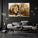 Ver imagem 2 de Quadro Decorativo Leão Carinhoso sem Moldura e Sem Vidro 100x160