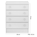 Ver imagem 2 de Cômoda Infantil Doce Sonho 777 Qmovi Branco