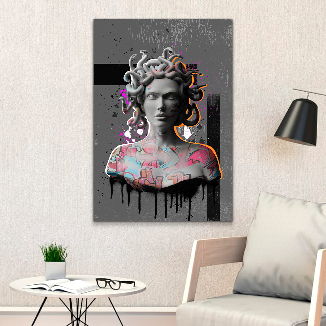 Quadro Medusa Grafite -- BR ARTES - 4