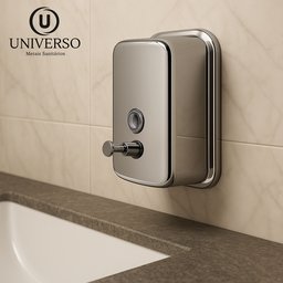 Dispenser de Sabonete Líquido em Aço Inox Parede - 2