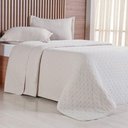 Ver imagem 1 de Kit Colcha Casal Miraggio New Soft 220x240cm Amendoa