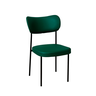 4 Cadeira Sala de Jantar Pés em Aço Verona Sintetico Ds Home: Sintético Verde - 2
