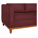 Ver imagem 5 de Sofá 3 Lugares Europa 180 cm Estilo Conforto e Elegância Suede Bordô - ADJ Decor