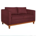 Ver imagem 2 de Sofá 3 Lugares Europa 180 cm Estilo Conforto e Elegância Suede Bordô - ADJ Decor