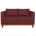 Ver imagem 4 de Sofá 3 Lugares Europa 180 cm Estilo Conforto e Elegância Suede Bordô - ADJ Decor