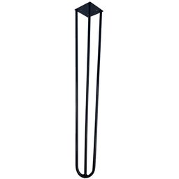 Kit 04 Pés de Ferro Aço Hairpin Legs 60 Cm Preto A01 Sofá Móveis Mesa - Inoviza - 7