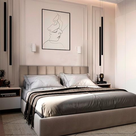 Cabeceira de Cama Box Solteiro Casal Queen King Estofada Modular 45x20cm