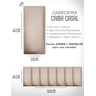 Cabeceira de Cama Box Solteiro Casal Queen King Estofada Modular 45x20cm - 5