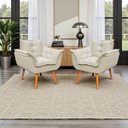 Ver imagem 7 de Kit 2 Poltronas Decorativa Confortável para Sala Quarto Recepção Escritório Manicure Alice Tecido Bo