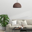 Ver imagem 2 de Luminária Teto tipo Pendente COLMÉIA MDF - Completa - Cor: Marrom