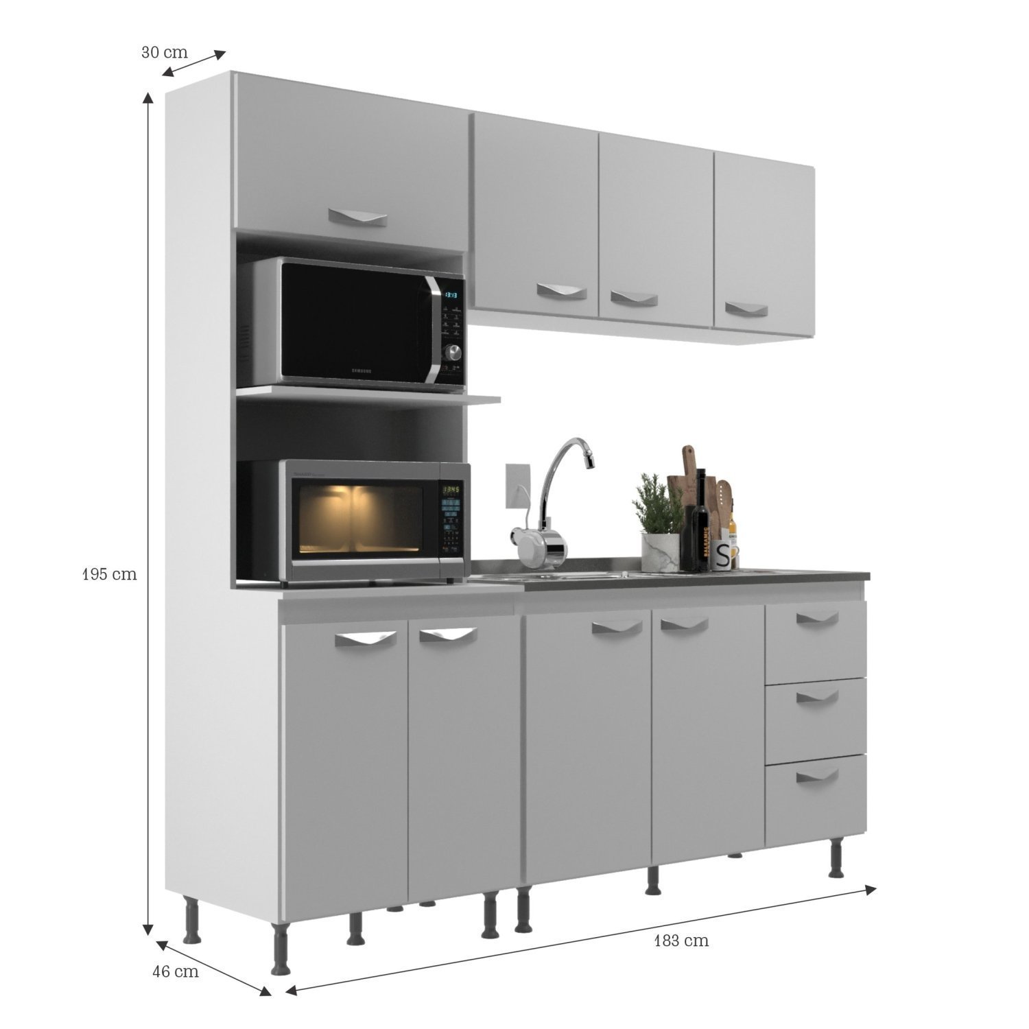 Cozinha Modulada 3 Peças Ipanema - 4