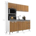 Ver imagem 4 de Cozinha Modulada 3 Peças Ipanema Branco/Cinnamomo Amarelo
