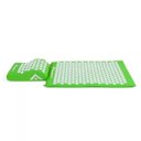 Ver imagem 1 de Kit Tapete para Massagem Acupress Brasil com Travesseiro Relaxante "verde" 68 X 42 Cm