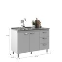 Ver imagem 5 de Cozinha Modulada 2 Peças Ipanema Branco