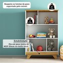 Ver imagem 5 de Estante Infantil 5 Nichos 100% Mdf Retrô