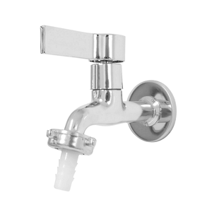 Torneira Para Jardim Tanque Metal Alavanca Cromada 1128 C65:Prateado
