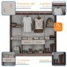 Guarda-roupa Casal 8 Portas 2 Gavetas 2 Basculante Rubi Yescasa - 5