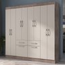 Guarda-roupa Casal 8 Portas 2 Gavetas 2 Basculante Rubi Yescasa - 1