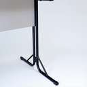 Ver imagem 3 de Mesa Escrivaninha Office ou Lanchonete Tampo Grosso Industrial 1,36m Cinza