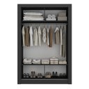 Ver imagem 2 de Guarda-roupa Solteiro 2 Portas com Espelho Ágata Yescasa