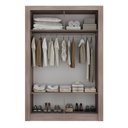 Ver imagem 2 de Guarda-roupa Solteiro 2 Portas com Espelho Ágata Yescasa