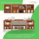 Ver imagem 5 de Cozinha Compacta Modulada 4 Peças 8 Portas 4 Gavetas Pérola Bege/Cinamomo/Off White