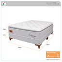Ver imagem 4 de Cama Box Queen + Colchão Molas Ensacadas Topazio Coliseu 158x198x57cm