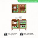 Ver imagem 6 de Cozinha 2 Peças 4 Portas 2 Gavetas Pérola Bege/Cinamomo/Off White