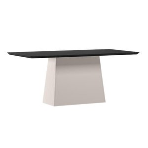 Mesa Jantar Barbara 180x90 Off White/preto - Nc