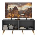 Ver imagem 4 de Rack Tv até 50 Polegadas 4 Portas Retrô com Espelhos Multimóveis Mp1082 Grafite/natural