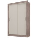 Ver imagem 3 de Guarda Roupa Solteiro 2 Portas Ágata Yescasa Off White/Castanho/Cinza