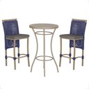 Ver imagem 1 de Mesa Bistro e 2 Banquetas Roma Fendi Corda Náutica 11 Trama Original