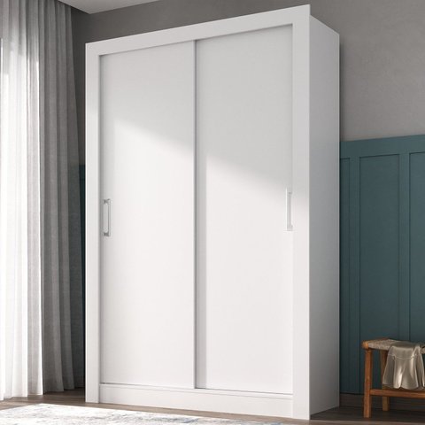 Guarda Roupa Solteiro 2 Portas Ágata Yescasa Branco