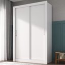 Ver imagem 1 de Guarda Roupa Solteiro 2 Portas Ágata Yescasa Preto