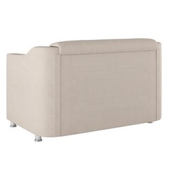 Kit 2 Poltronas Decorativas Tilla + Namoradeira Sala De Estar Cor:Bege - 9