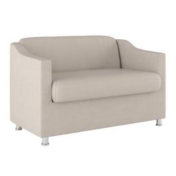 Kit 2 Poltronas Decorativas Tilla + Namoradeira Sala De Estar Cor:Bege - 7