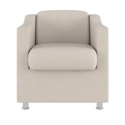 Kit 2 Poltronas Decorativas Tilla + Namoradeira Sala De Estar Cor:Bege - 4